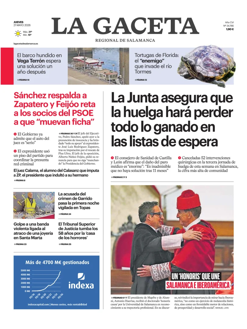 La Gaceta de Salamanca — 21/05
