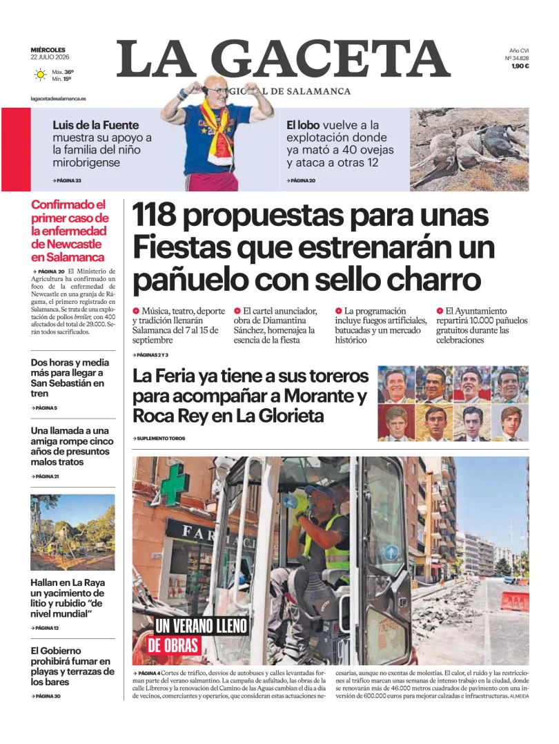 La Gaceta de Salamanca — 22/07