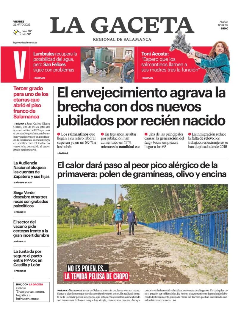 La Gaceta de Salamanca — 22/05
