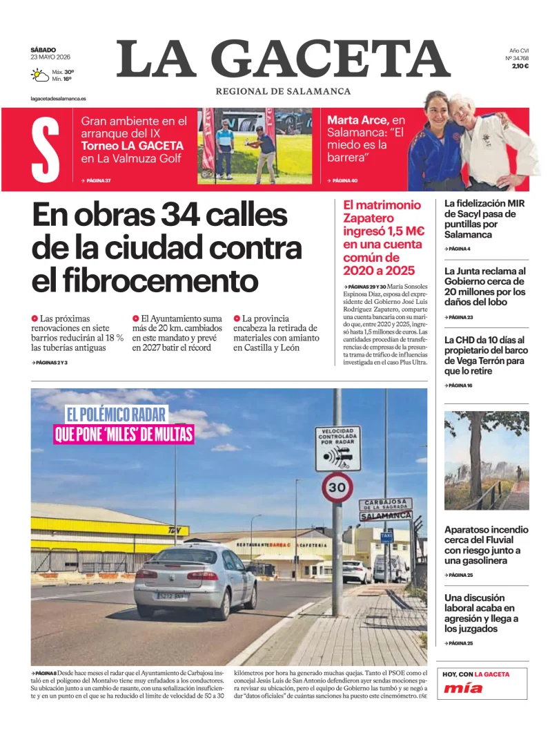 La Gaceta de Salamanca — 23/05