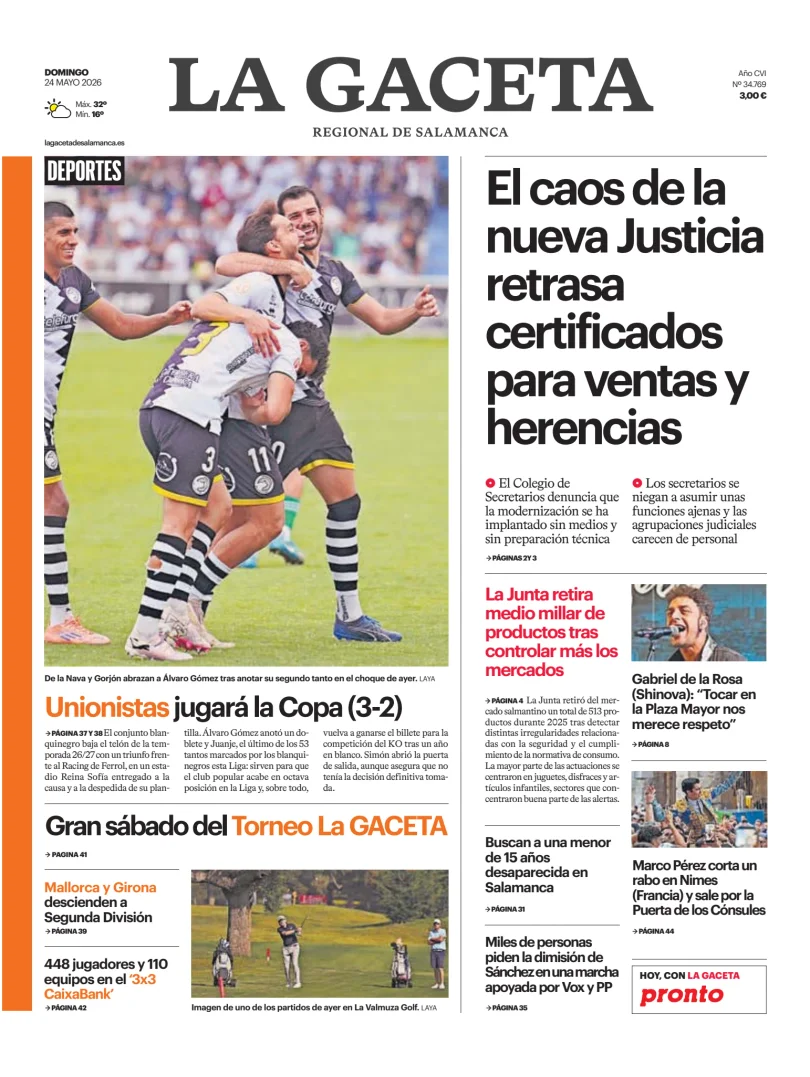 La Gaceta de Salamanca — 24/05