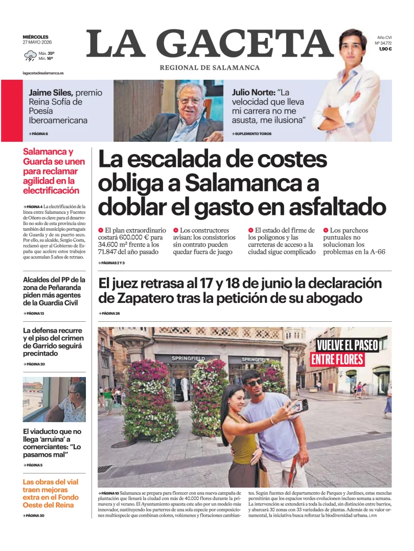 La Gaceta de Salamanca — 27/05