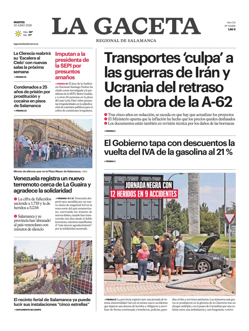 La Gaceta de Salamanca — 30/06