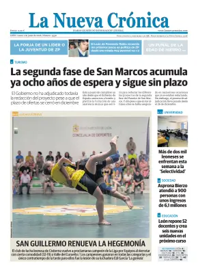 Portada de La Nueva Crónica, 1 de junio de 2026