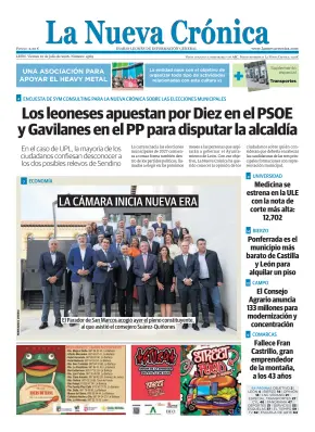 Portada de La Nueva Crónica, 10 de julio de 2026