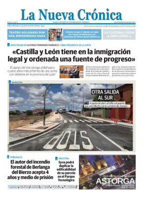 Portada de La Nueva Crónica, 10 de junio de 2026