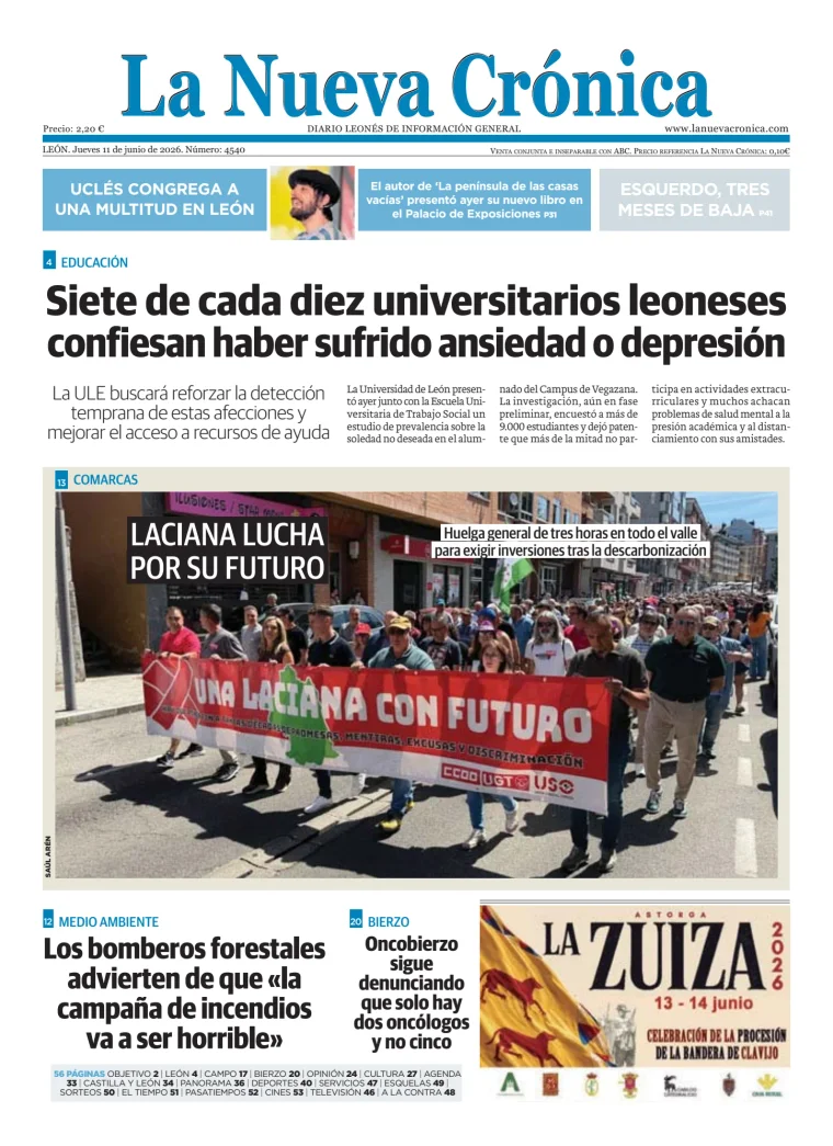 Portada de La Nueva Crónica