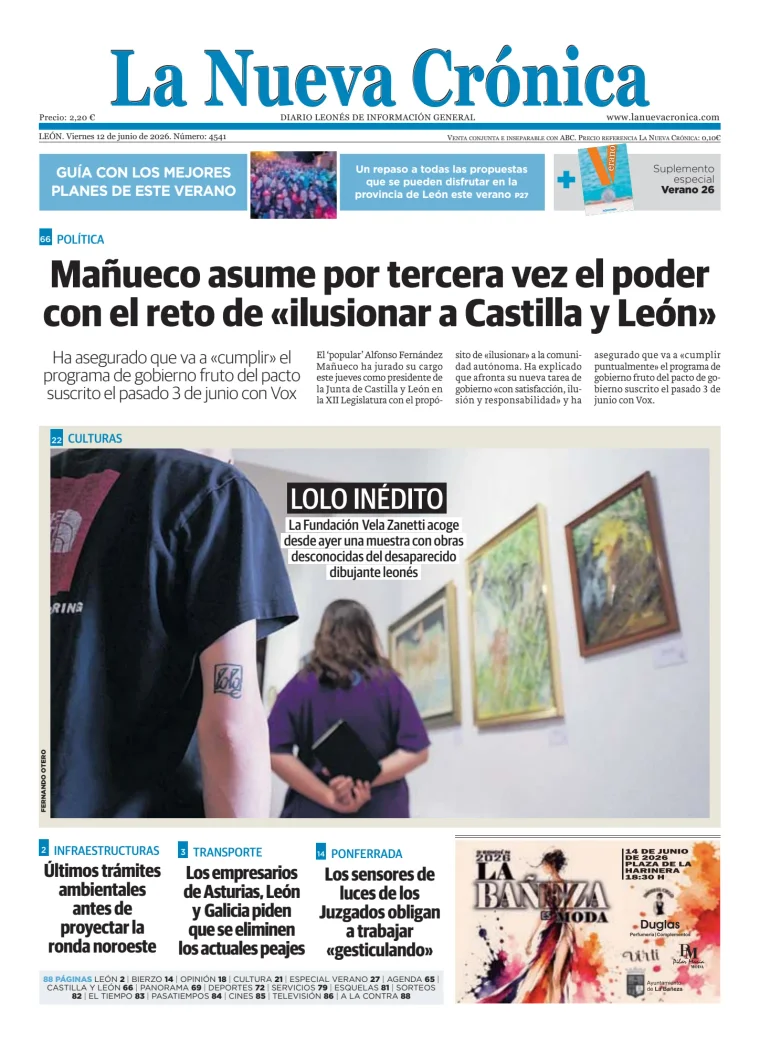 Portada de La Nueva Crónica