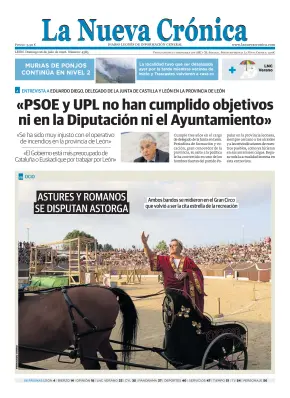 Portada de La Nueva Crónica, 26 de julio de 2026