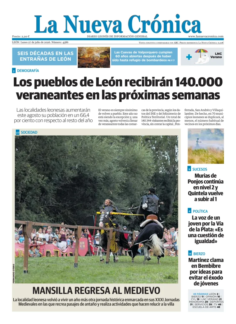 Portada de La Nueva Crónica