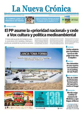 Portada de La Nueva Crónica, 4 de junio de 2026