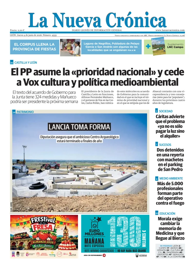 Portada de La Nueva Crónica