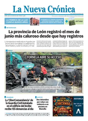 Portada de La Nueva Crónica, 9 de julio de 2026