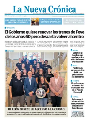 Portada de La Nueva Crónica, 9 de junio de 2026