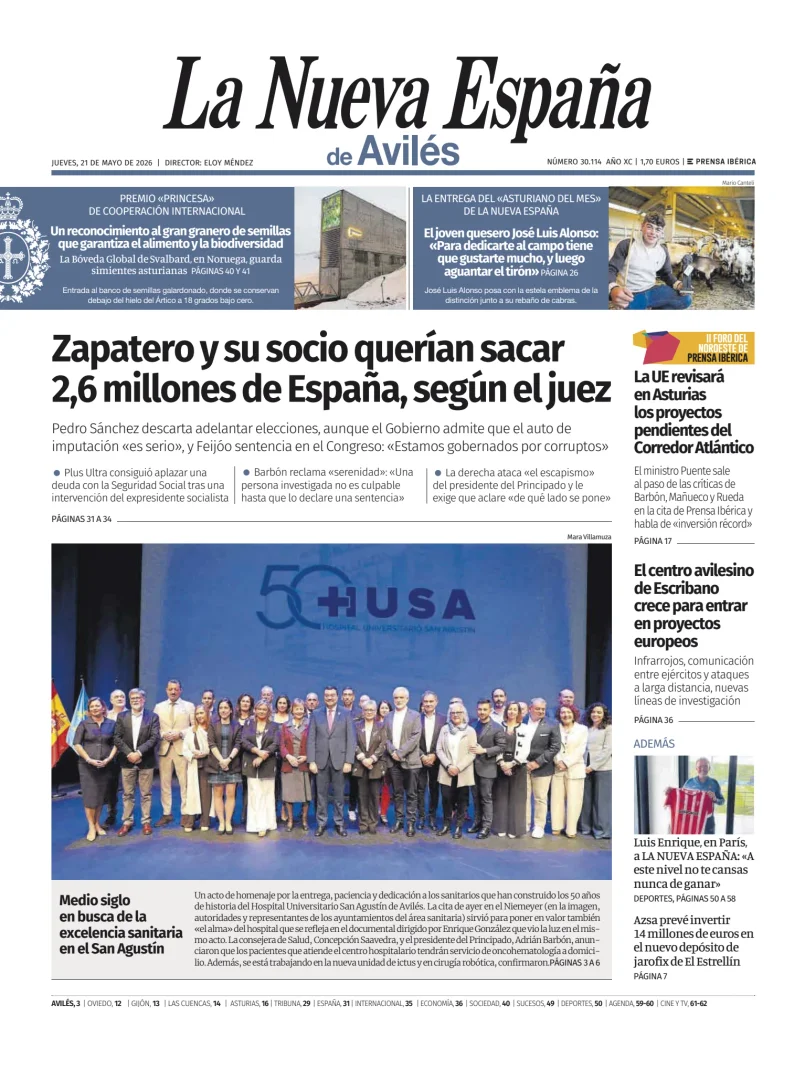 La Nueva España (Avilés) — 21/05