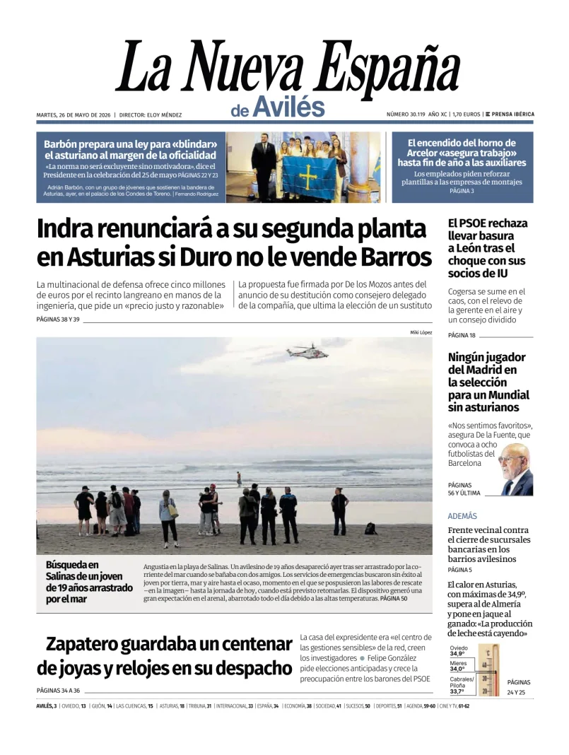 La Nueva España (Avilés) — 26/05