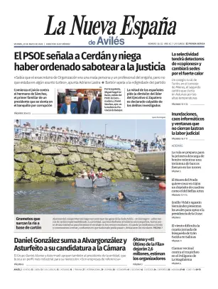 Portada de La Nueva España (Avilés), 29 de mayo de 2026