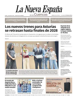 Portada de La Nueva España (Cuencas), 1 de junio de 2026