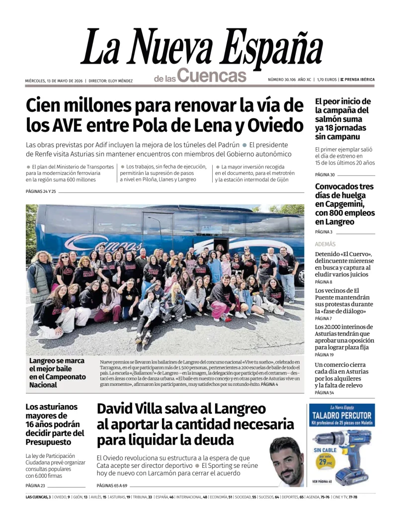 La Nueva España (Cuencas) — 13/05