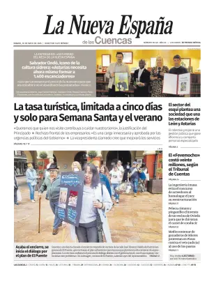 Portada de La Nueva España (Cuencas), 30 de mayo de 2026
