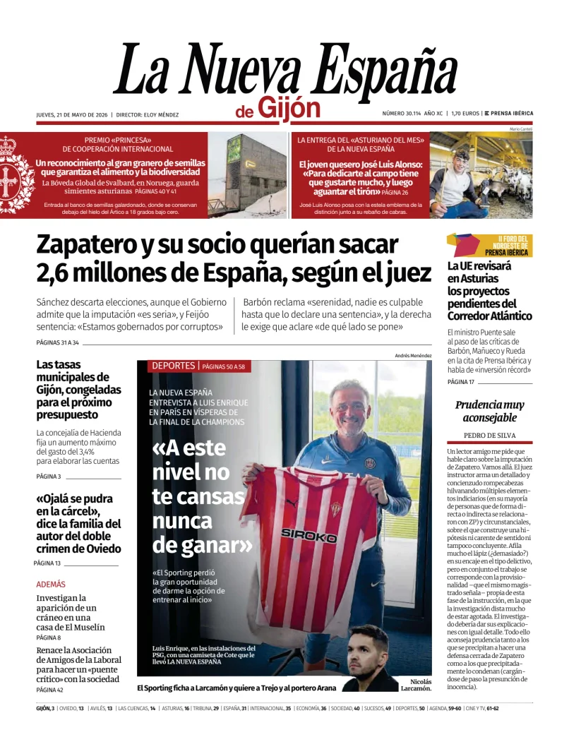 La Nueva España (Gijón) — 21/05