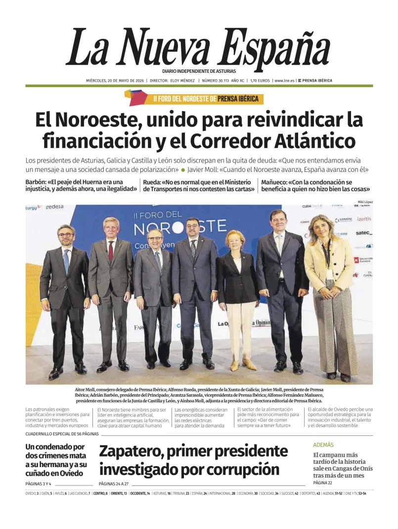 La Nueva España (Occidente) — 20/05