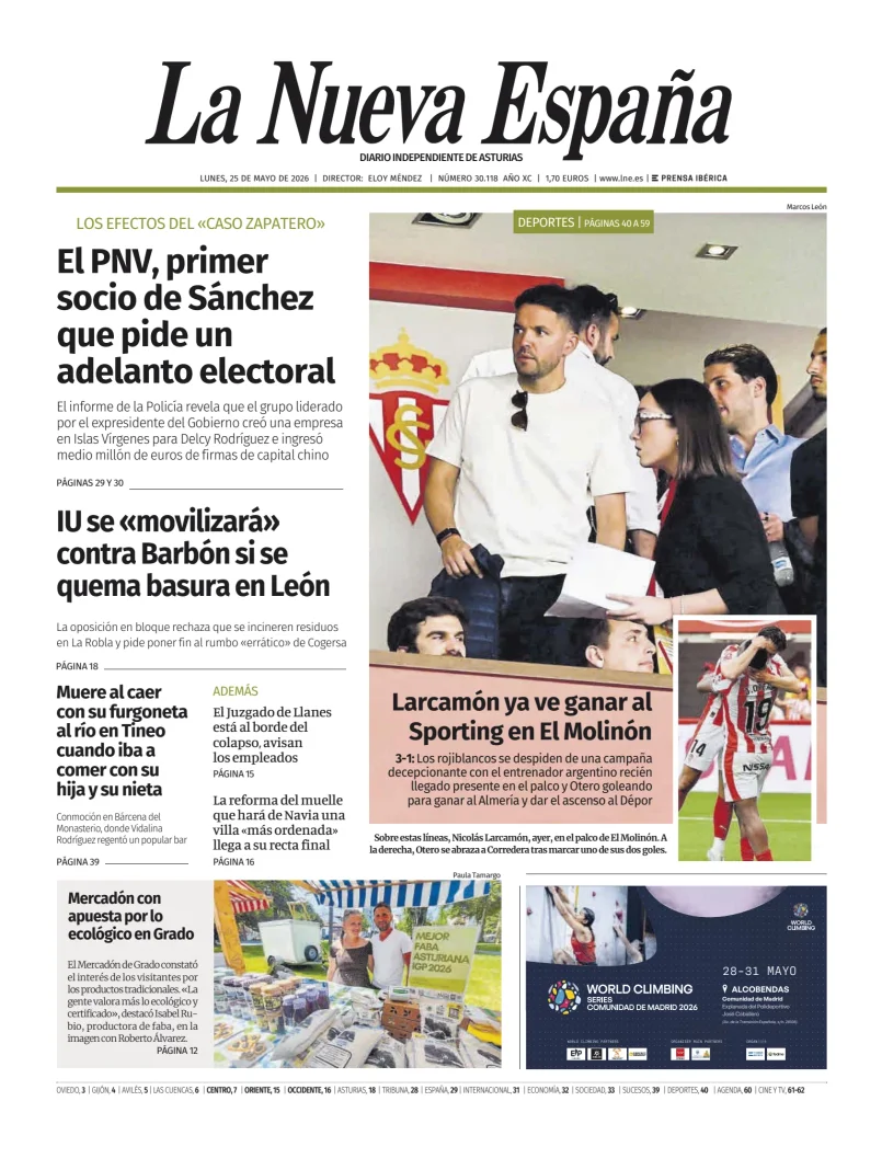 La Nueva España (Occidente) — 25/05