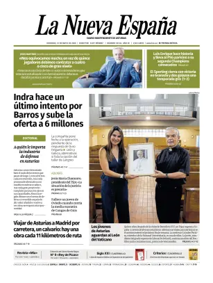 Portada de La Nueva España (Occidente), 31 de mayo de 2026
