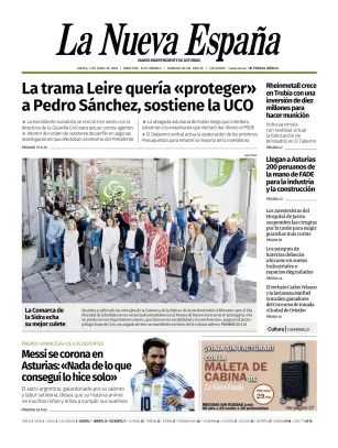 Portada de La Nueva España (Occidente), 4 de junio de 2026
