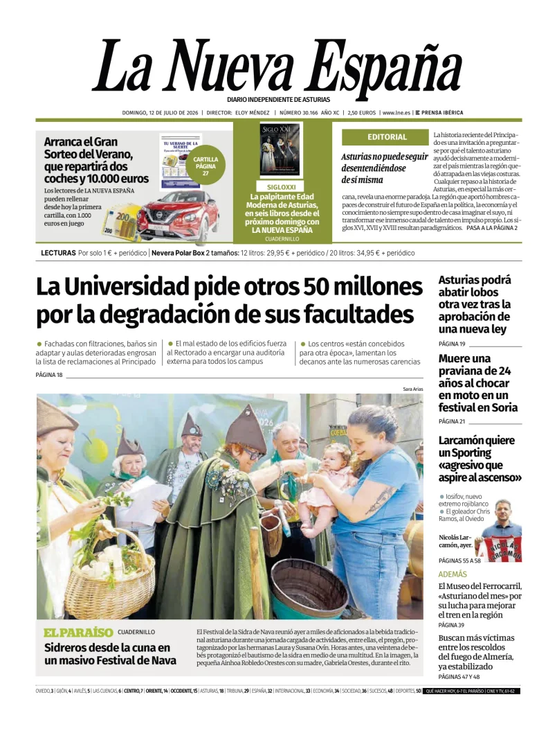 La Nueva España (Oriente) — 12/07