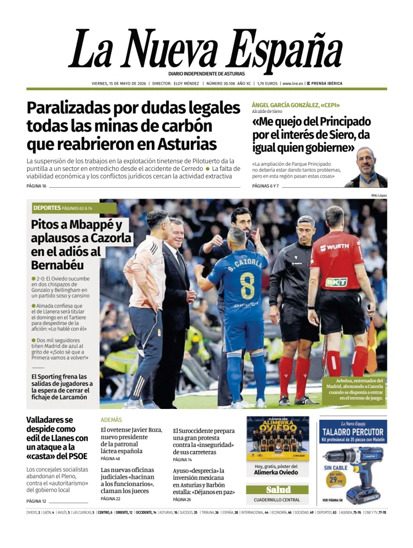 La Nueva España (Oriente) — 15/05