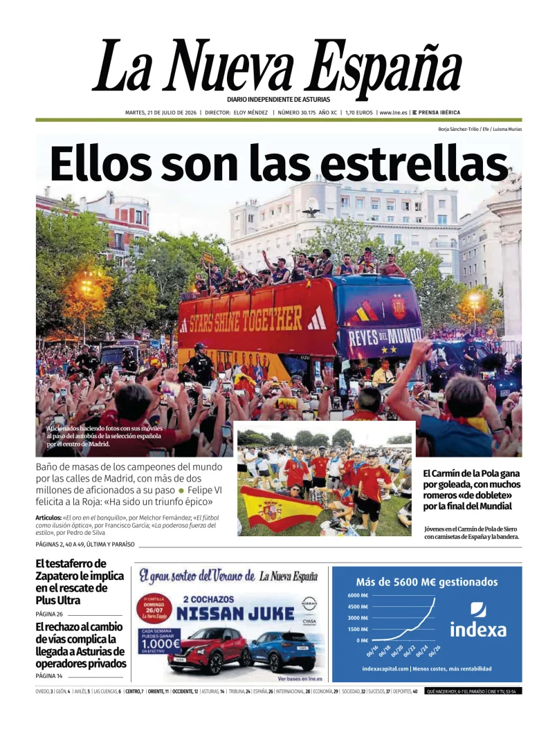 La Nueva España (Oriente) — 21/07
