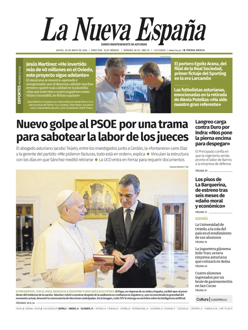 La Nueva España (Oriente) — 28/05