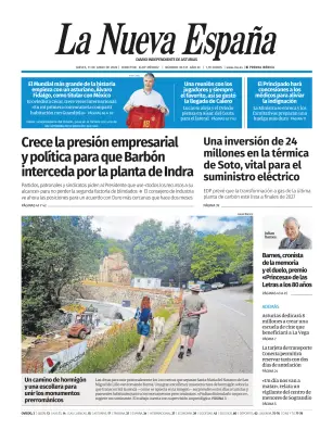 Portada de La Nueva España (Oviedo), 11 de junio de 2026