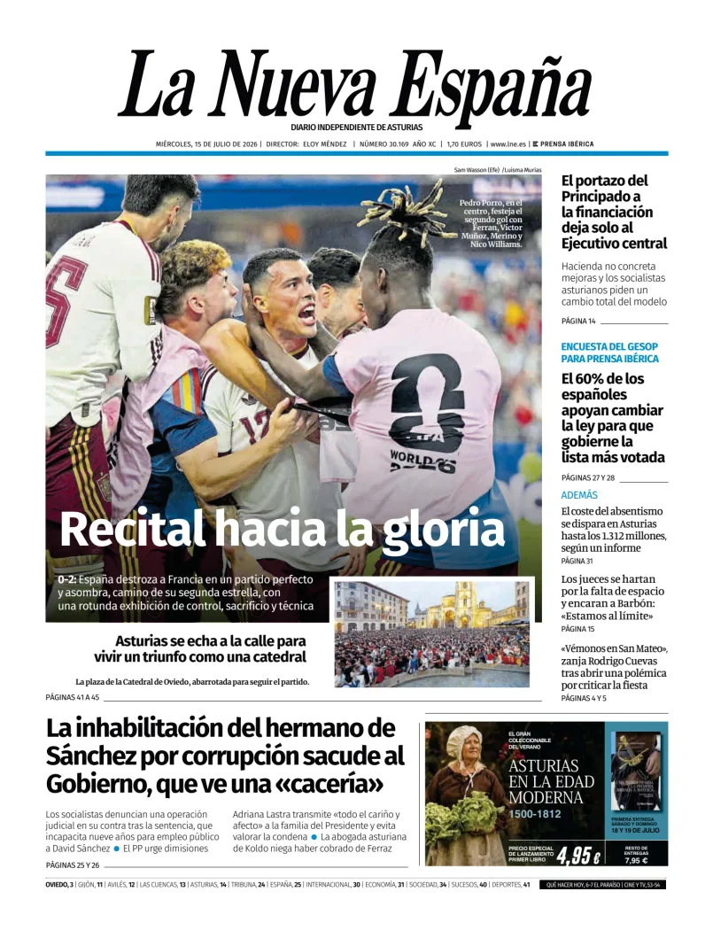 La Nueva España (Oviedo) — 15/07