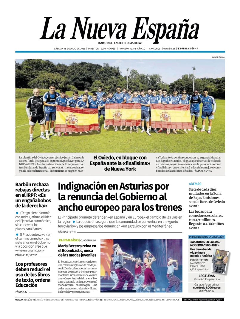 La Nueva España (Oviedo) — 18/07