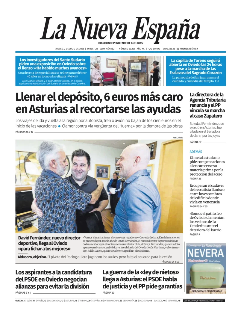 La Nueva España (Oviedo) — 02/07