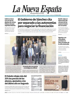 Portada de La Nueva España (Oviedo), 2 de junio de 2026