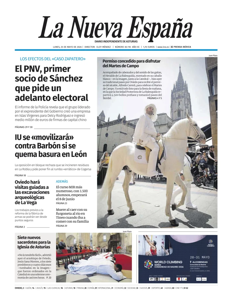 La Nueva España (Oviedo) — 25/05