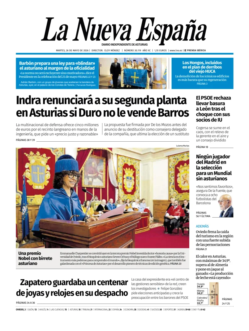 La Nueva España (Oviedo) — 26/05