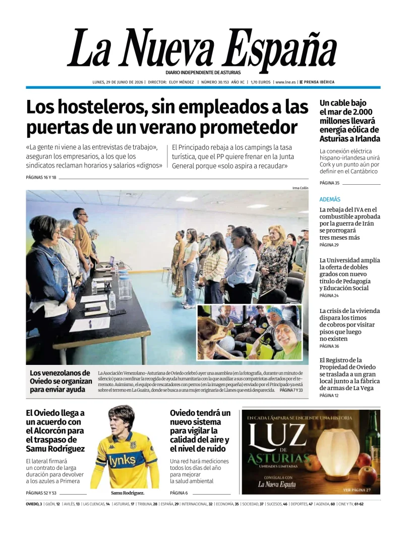 La Nueva España (Oviedo) — 29/06