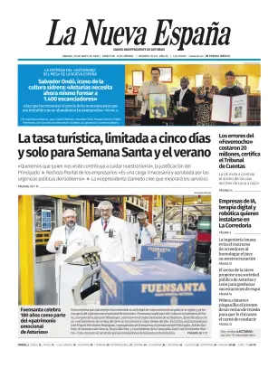 Portada de La Nueva España (Oviedo), 30 de mayo de 2026