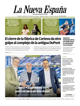 Portada de La Nueva España, 13 de junio de 2026