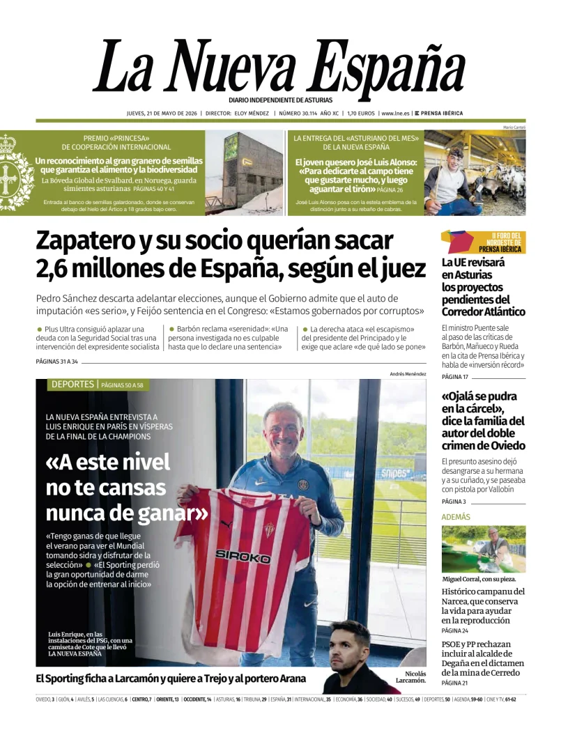 La Nueva España — 21/05