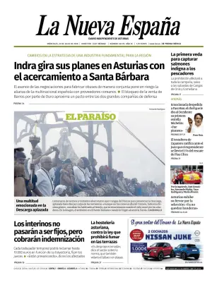 Portada de La Nueva España, 22 de julio de 2026
