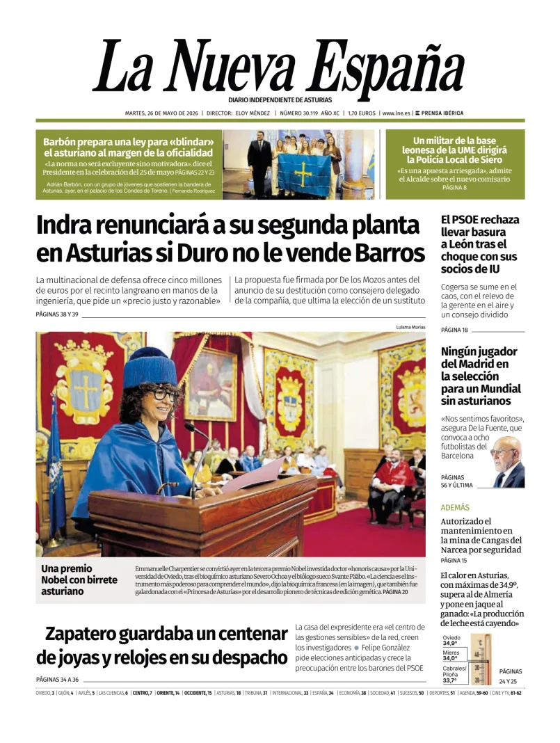 La Nueva España — 26/05