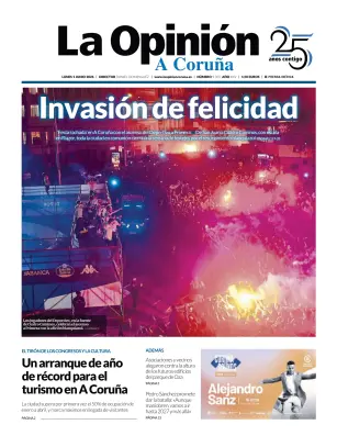 Portada de La Opinion de A Coruña, 1 de junio de 2026