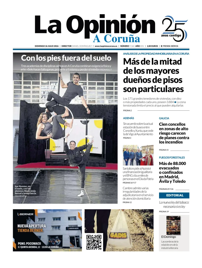 Portada de La Opinion de A Coruña