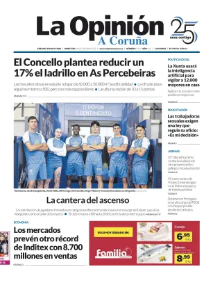Portada de La Opinion de A Coruña, 30 de mayo de 2026