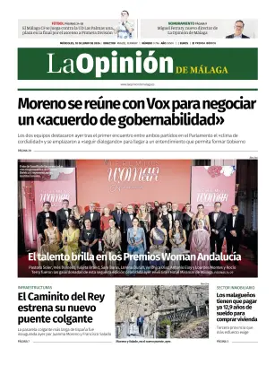 Portada de La Opinión de Málaga, 10 de junio de 2026